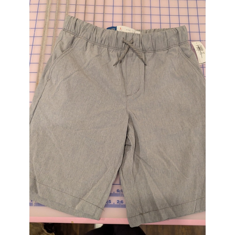 Boys Grey Pull-On Shorts - Above Knee - Old Navy - Size L (10-12) - Dry Quick